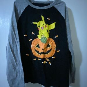 Pokémon Jumping Beans Halloween long sleeve tee featuring Pikachu